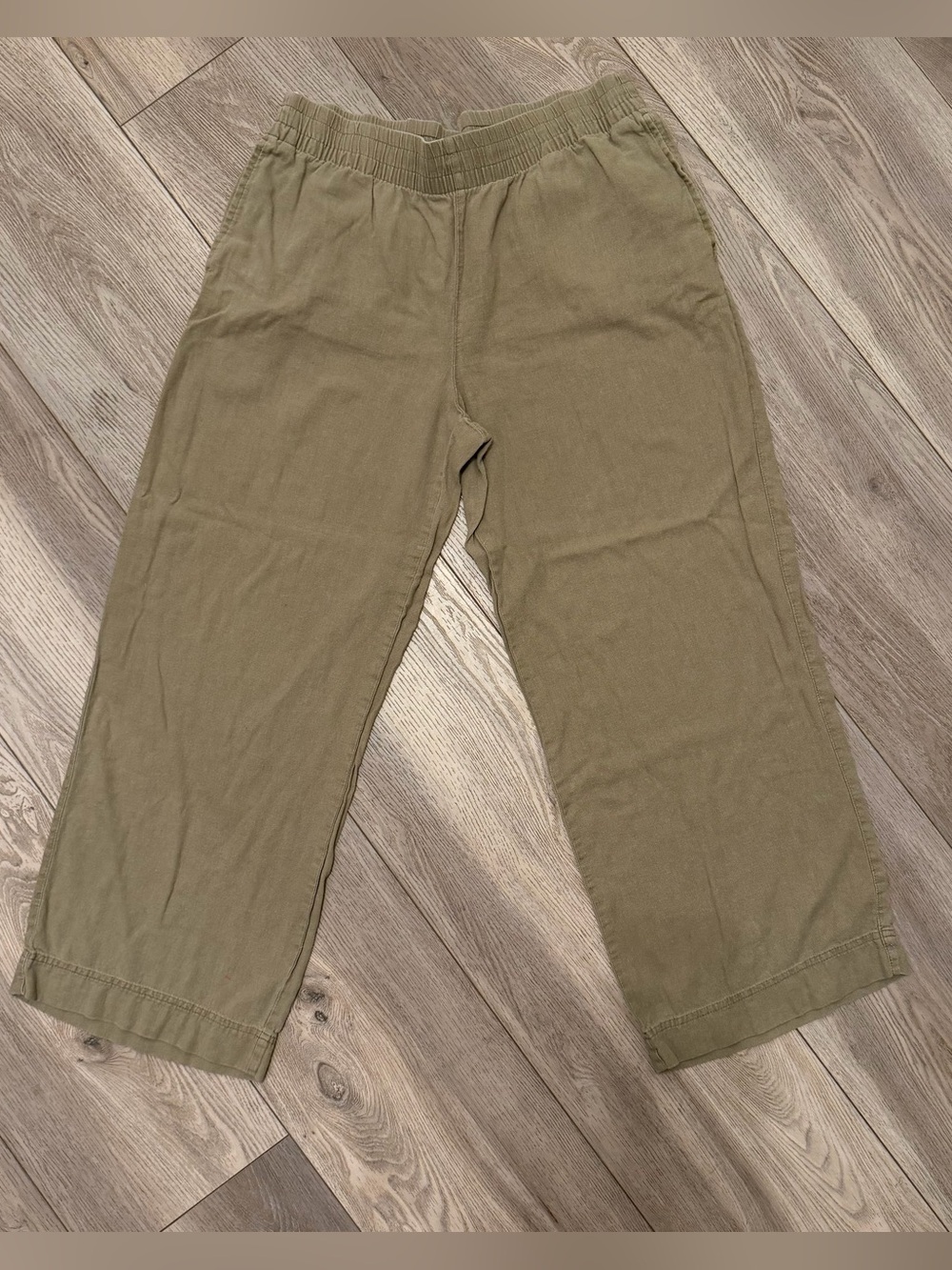 Old Navy Women’s Olive Relaxed Elastic-Waist Casual Pants